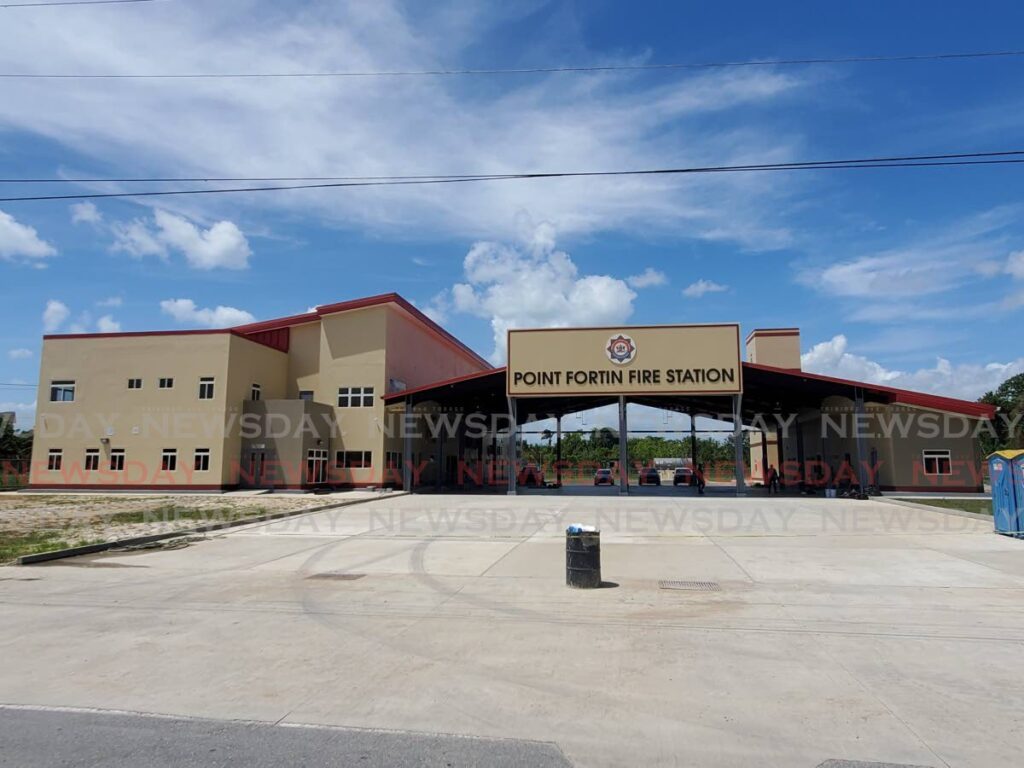 The new Point Fortin Fire Station at Techier main road.  - Photo by Narissa Fraser