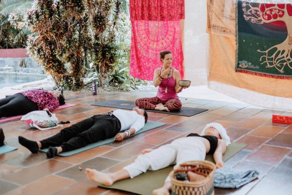 Yoga instructor Karen Stollmeyer says patrons can participate in yoga and meditation, Tai Chi, Quijong, reiki, craniosacral therapy, as well as get massages. - Karen Stollmeyer