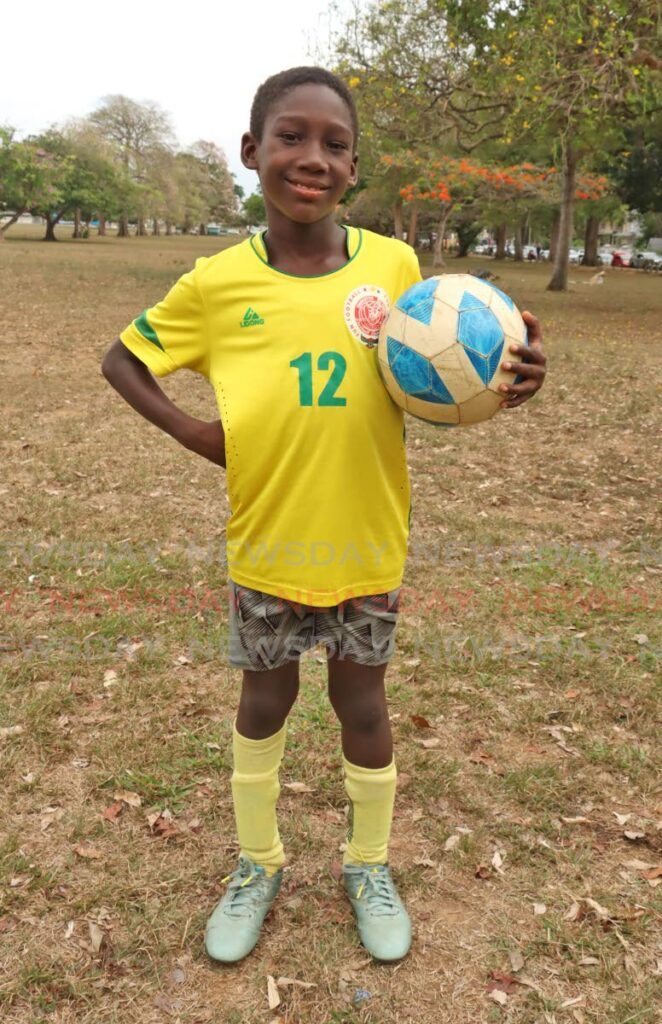 Naheem Ragguette is a student of Excel Beetham Estate Government Primary School, and a member of the Trendsetter Hawks Football Academy. - Faith Ayoung