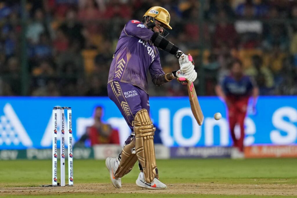 Sunil Narine in action. AP Photo - 