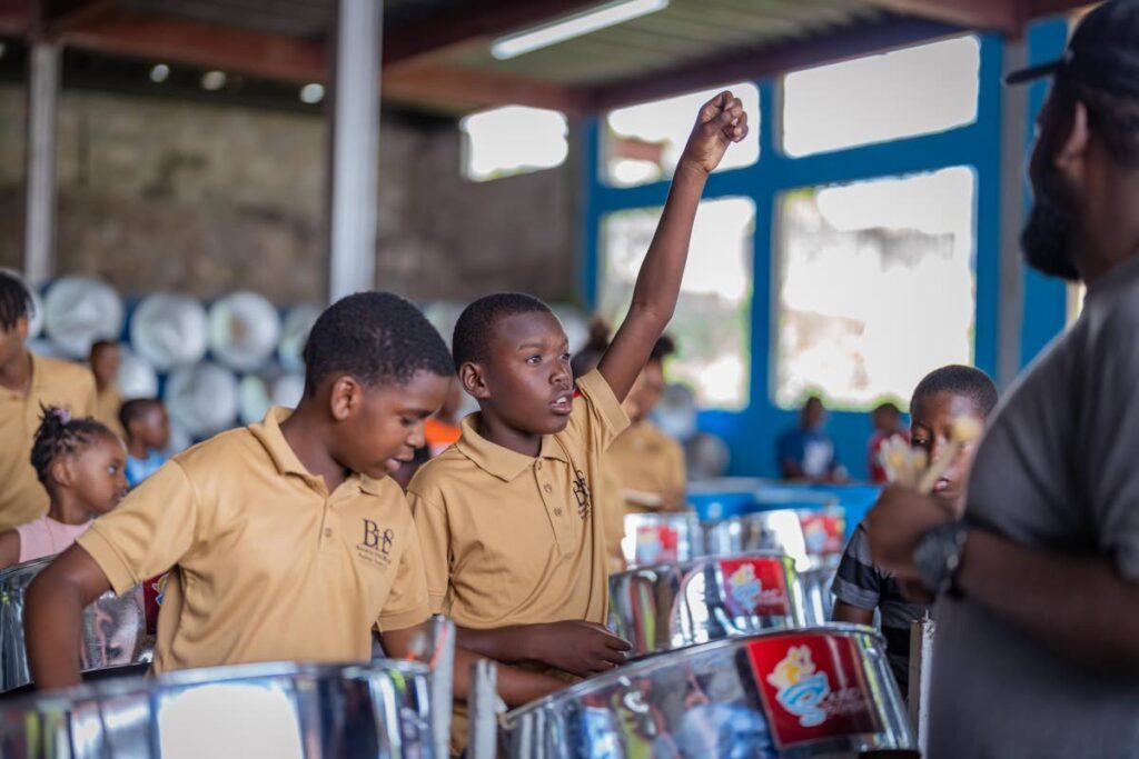 Courts Sound Specialists of Laventille Youth Steel Orchestra. - 