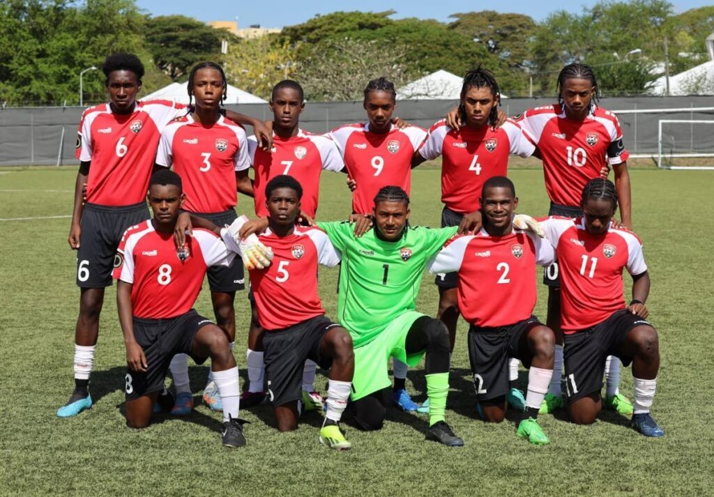 TT men's under-17 football team prepare for friendly action versus Jamaica at the Captain Horace Burrell Centre of Excellence, UWI, Mona. - Photo courtesy TTFA