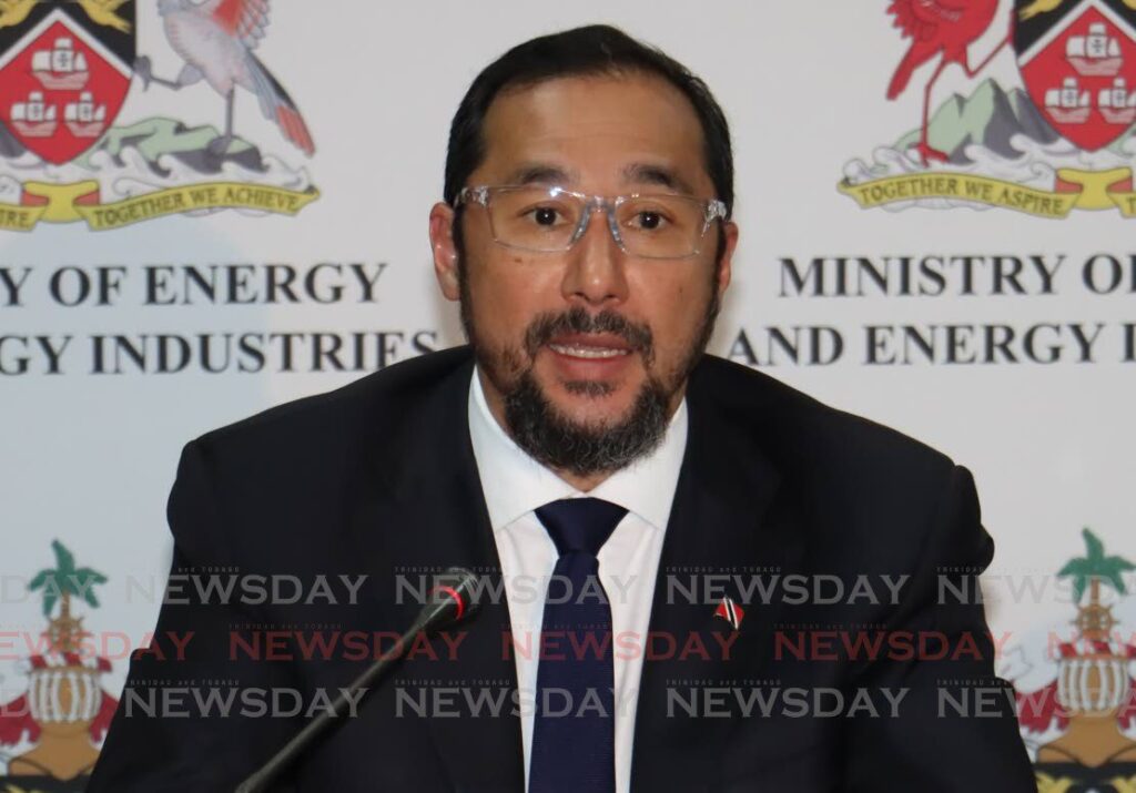 Energy Minister Stuart Young at a news conference on the national gas audit, International Waterfront Centre, Port of Spain on May 7. - File photo by Faith Ayoung
