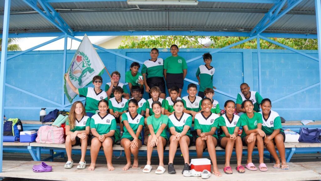 Members of the Dunross Preparatory School at the opening of the Republic Bank National Primary Schools Mini Polo League in Diego Martin on May 11.  - 