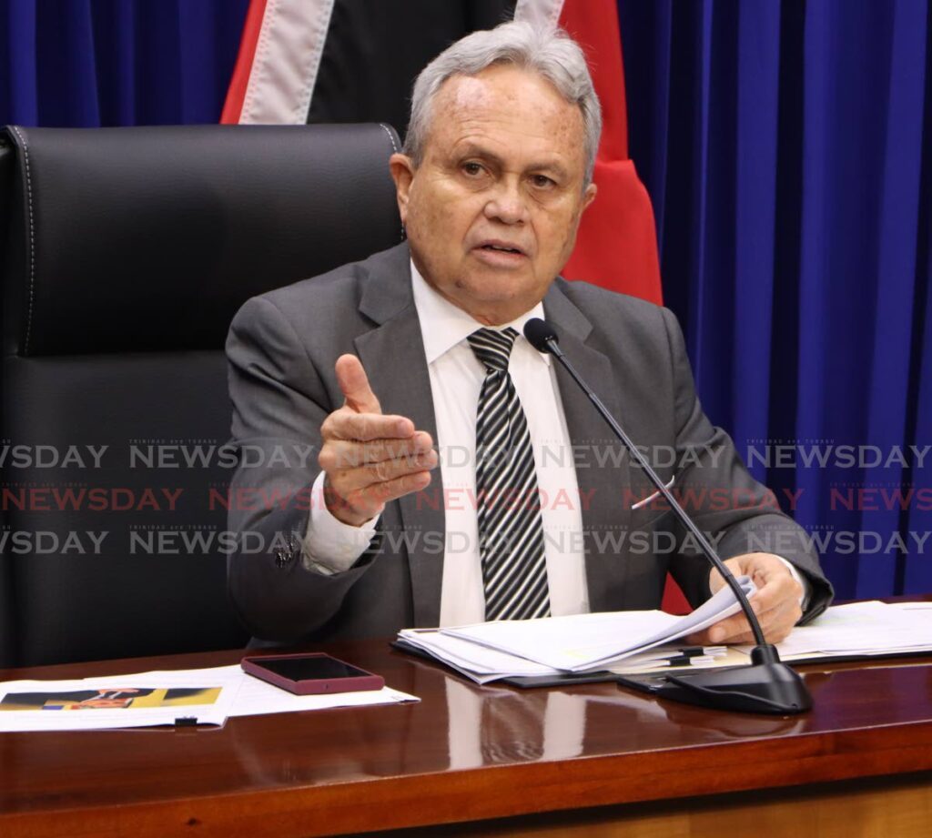 Finance Minister Colm Imbert - Angelo Marcelle