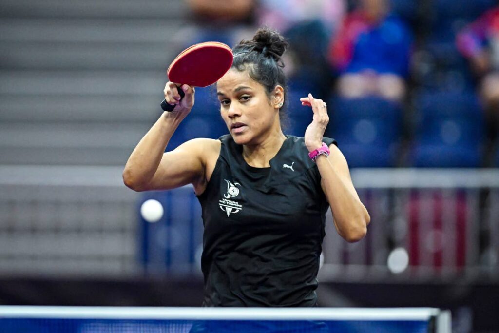 Trinidad and Tobago’s Rheann Chung in action at the Americas Olympic Qualifiers in Peru.  - 