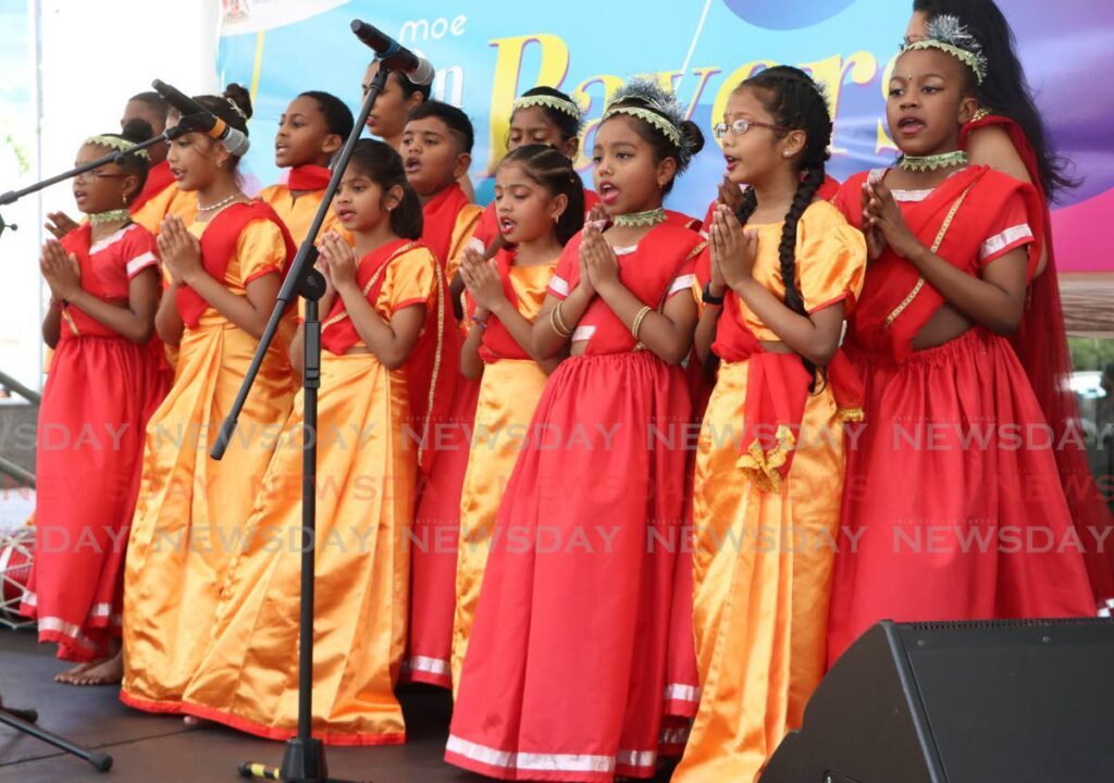 The Balmain Presbyterian Primary School choir sang at the Ministry of Education's On the Pavers series at St Vincent Street, Port of Spain on May 24.