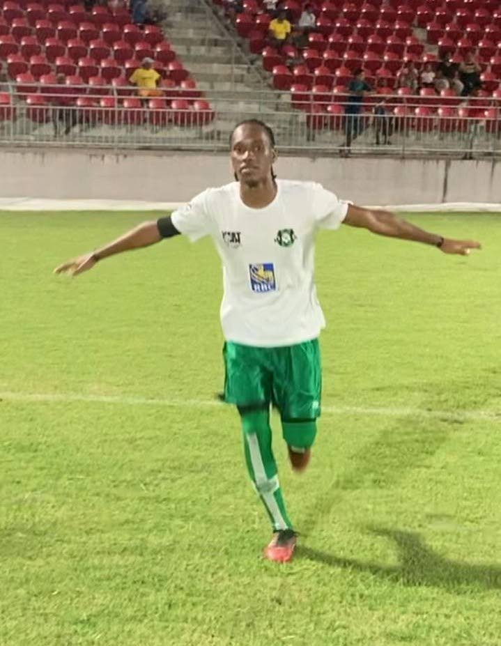 A West Penn Youth Football League player celebrates after scoring a goal at the Diego Martin Sporting Complex during the 2023 campaign. Photo courtesy Sherlon Campbell  - 