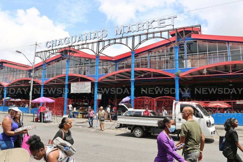 The Chaguanas market where on May 28, illegal vendors staged a protest after police moved in to remove them. - Photo by Lincoln Holder