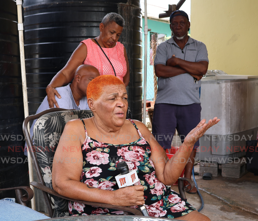 Juliana Rauseau-Lewis mother of Brent Lewis who was shot and killed near his home in Techier Village, Point Fortin on Tuesday night. - Photo by Lincoln Holder