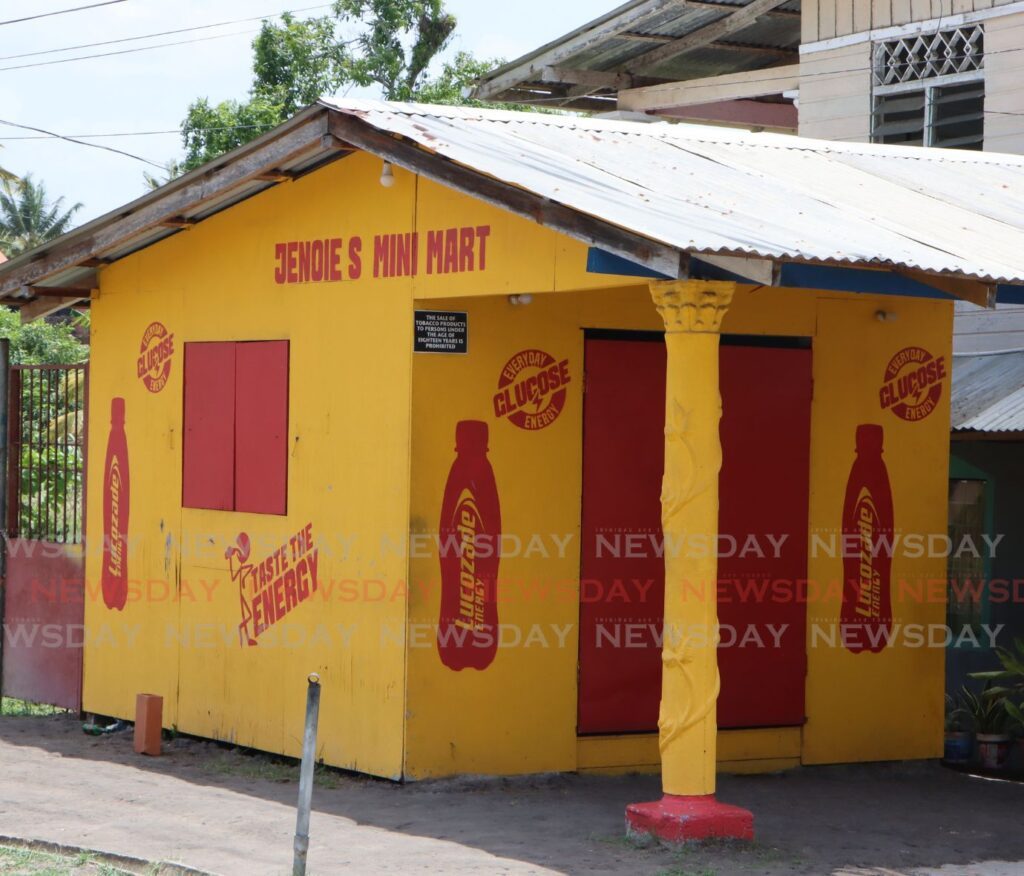 Jenelle Thompson and her common-law husband Kevin Ajoda was killed at this Penal Rock Rock, Penal shop on May 6.