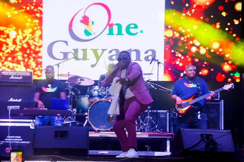 An artiste performs during the One Guyana concert for Cricket Carnival 2023 in Guyana. - Photo courtesy Cricket Carnival 592