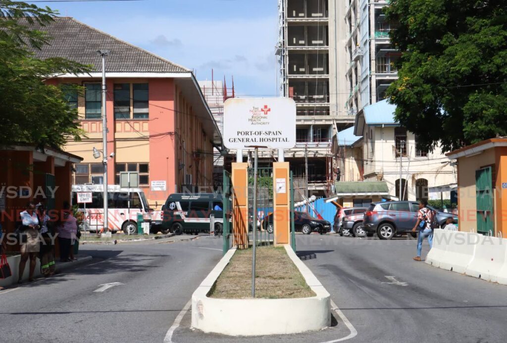 The entrance to the Port of Spain General Hospital. FILE PHOTO - Faith Ayoung