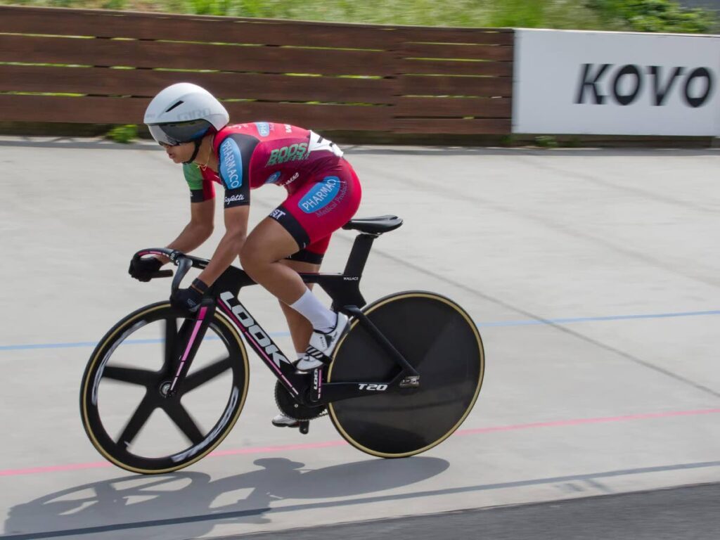 TT cyclist Makaira Wallace. - Photo courtesy Makaira Wallace