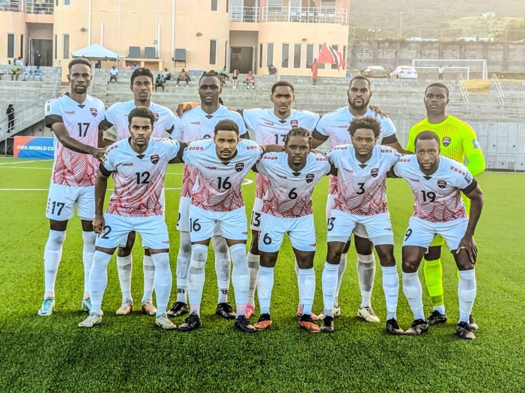 TT's starting team for their Fifa 2026 World Cup qualifier versus the Bahamas in St Kitts and Nevis on June 8. - Photo courtesy TTFA Media