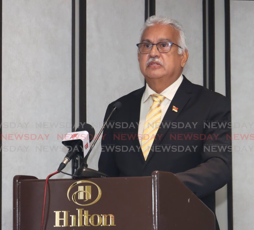 Health Minister Terrence Deyalsingh at the non-communicable diseases primary care symposium at the Hilton Trinidad, St Ann’s on June 11. PHOTO BY Faith Ayoung - Faith Ayoung