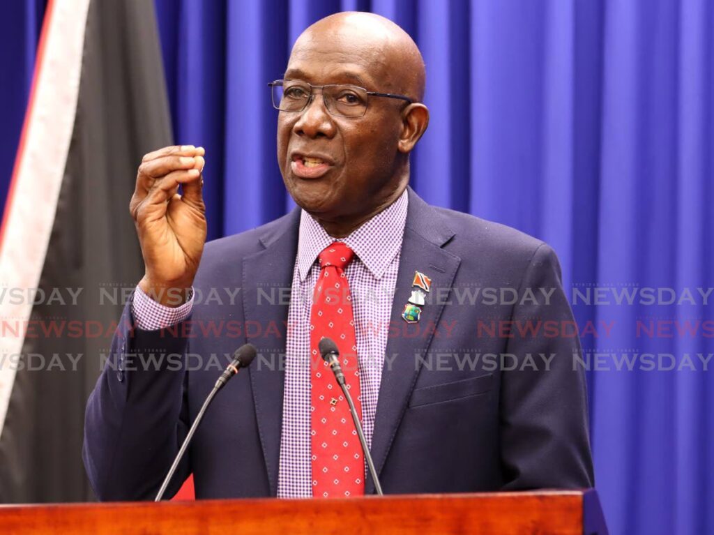 Prime Minister Dr Keith Rowley. - File photo by Ayanna Kinsale