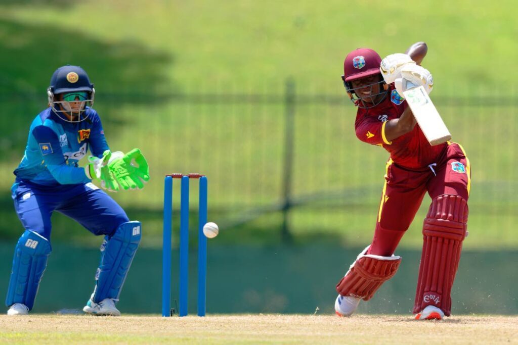West Indies batter Stafanie Taylor bats during the first ODI against Sri Lanka. -Photo courtesy Cricket  West Indies Media 