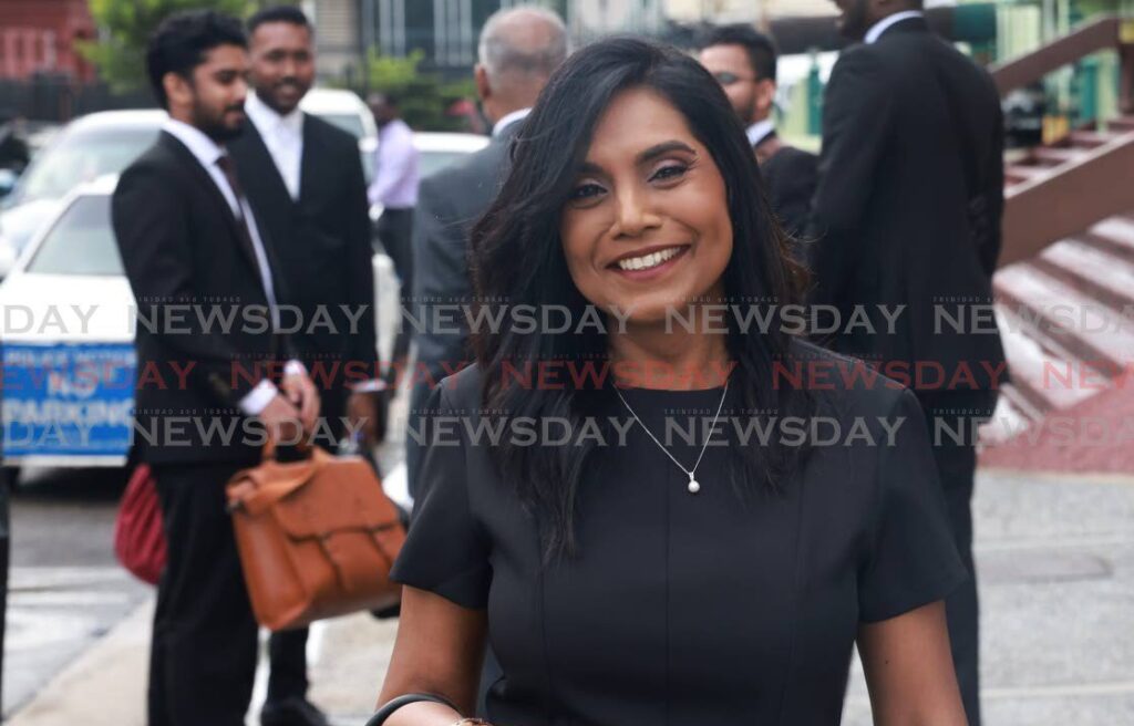 Auditor General Jaiwantie Ramdass leaving the Hall of Justice on June 17. - File photo by Jeff K Mayers 