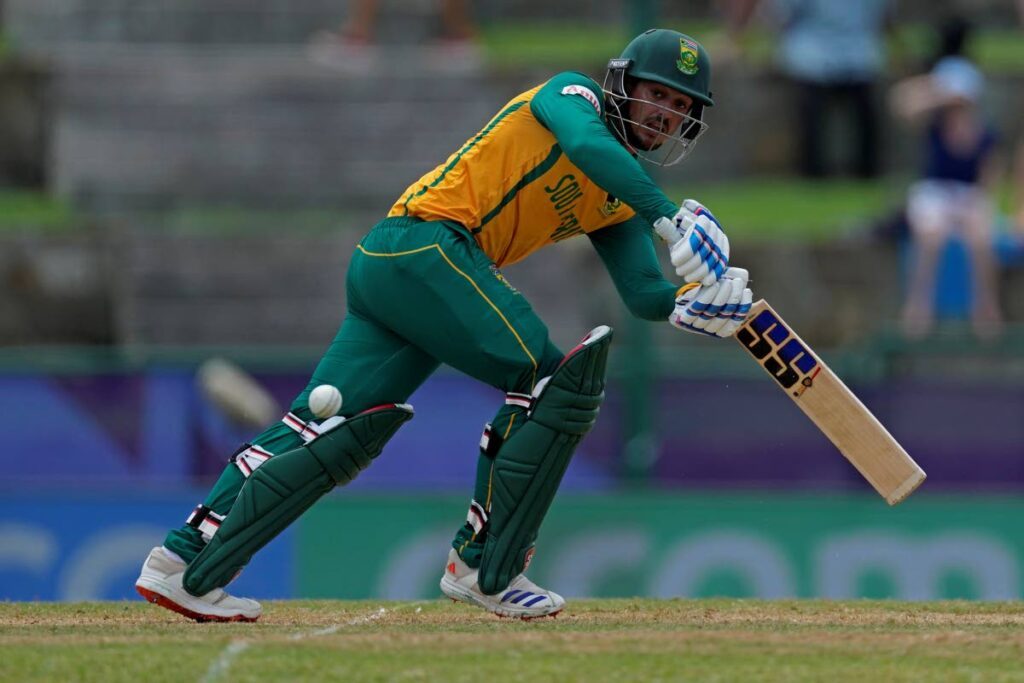 South Africa’s Quinton de Kock plays a shot during the ICC Men’s T20 World Cup match against the United States at Sir Vivian Richards Stadium in North Sound, Antigua and Barbuda, on Wednesday. - AP PHOTO