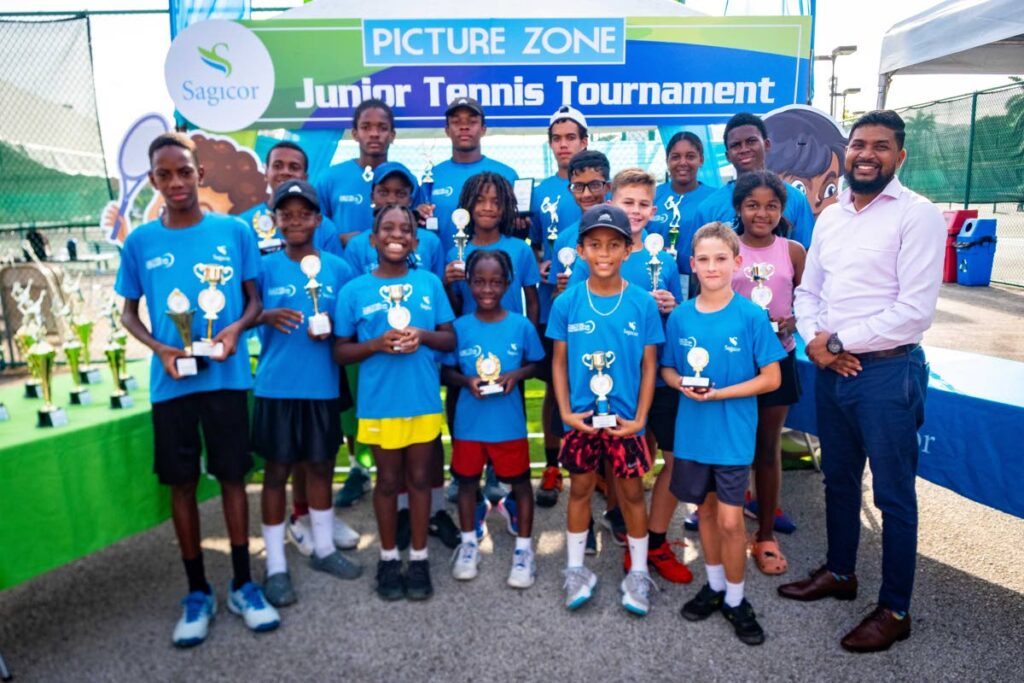 Participants who won categories at the Sagicor Junior Tennis tournament in 2023. - Photo courtesy Sagicor  