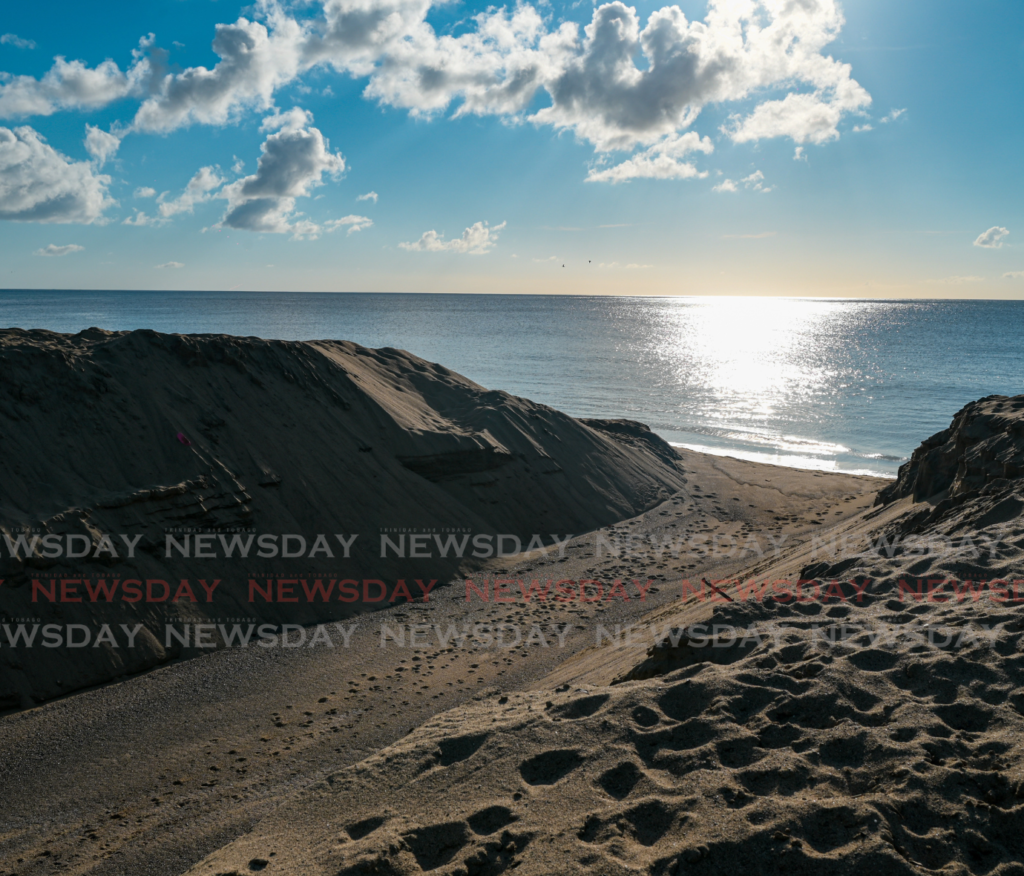 Excavation works at Courland Beach, Tobago have raised concerns about the impact on the environment. - Photo by Visuals Style