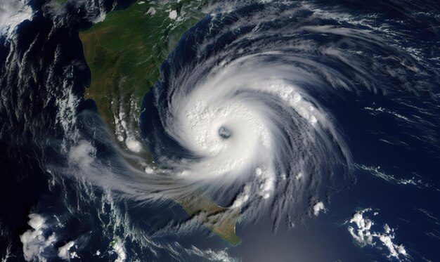 The centre, or 'eye' of a hurricane. - File photo