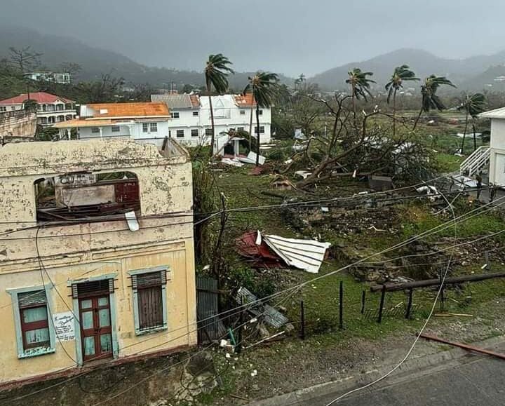 BERYL'S RAGE: The destruction left by Hurricane Beryl, after it battered Carriacou on July 1, is seen in this photo posted on Unicef Eastern Caribbean's Facebook page hours after the storm.  - Photo courtesy Facebook