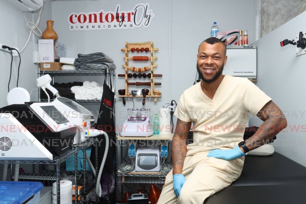 Orlando Benjamin Jr, body contouring specialist and owner of Contour Dimensioning by Obi. - Photo by Faith Ayoung