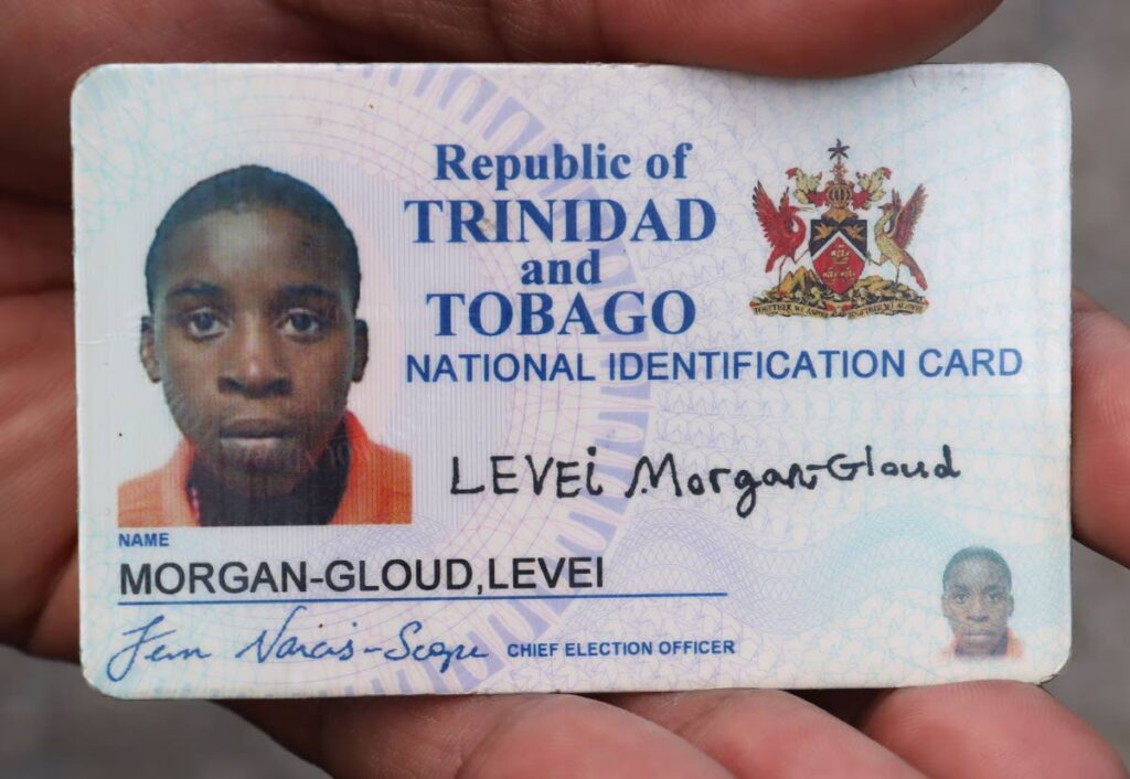 Id of Levei Morgan-Gloud, 21 years old, taken at Trinidad & Tobago Forensic Science Centre, Barbados Road, Port of Spain on July 4.
He was shot dead at Layan Road, Belmont on July 3. 