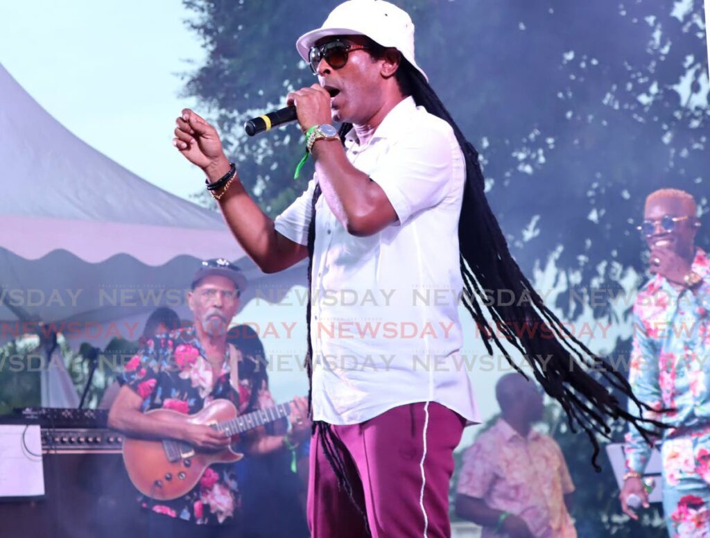 Farmer Nappy performs during The UWI Garden Party.