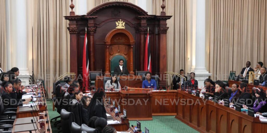 The sitting of Young Women Empowered to Serve (YES) mentorship programme at the Red House, Port of Spain, on July 9.