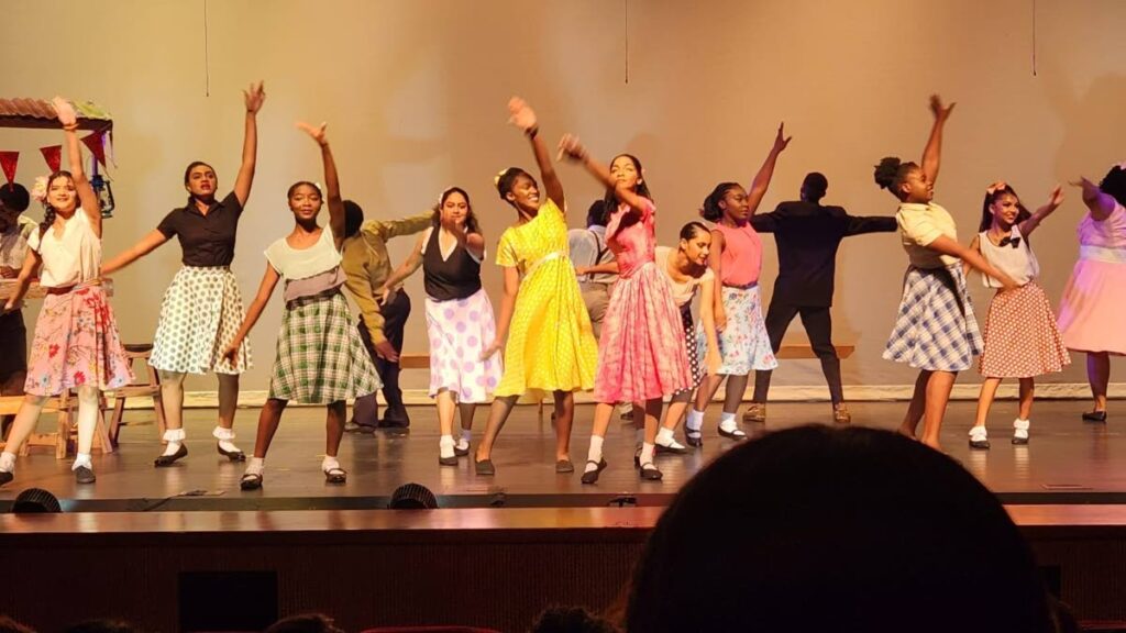 Young dancers in one of their choreographed pieces by Beverly Hinds. 