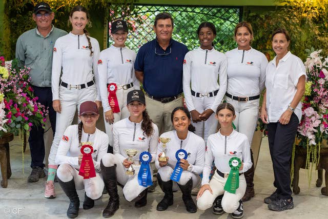 All riders and visiting officials at the FEI Eventing World Challenge at San Antonio Stables, Santa Cruz on July 13 - 