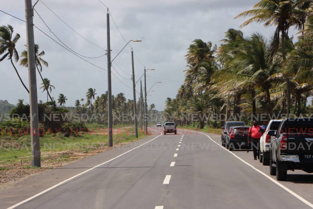 A completed section of the Manzanilla/Mayaro Road. - Photo by Angelo Marcelle