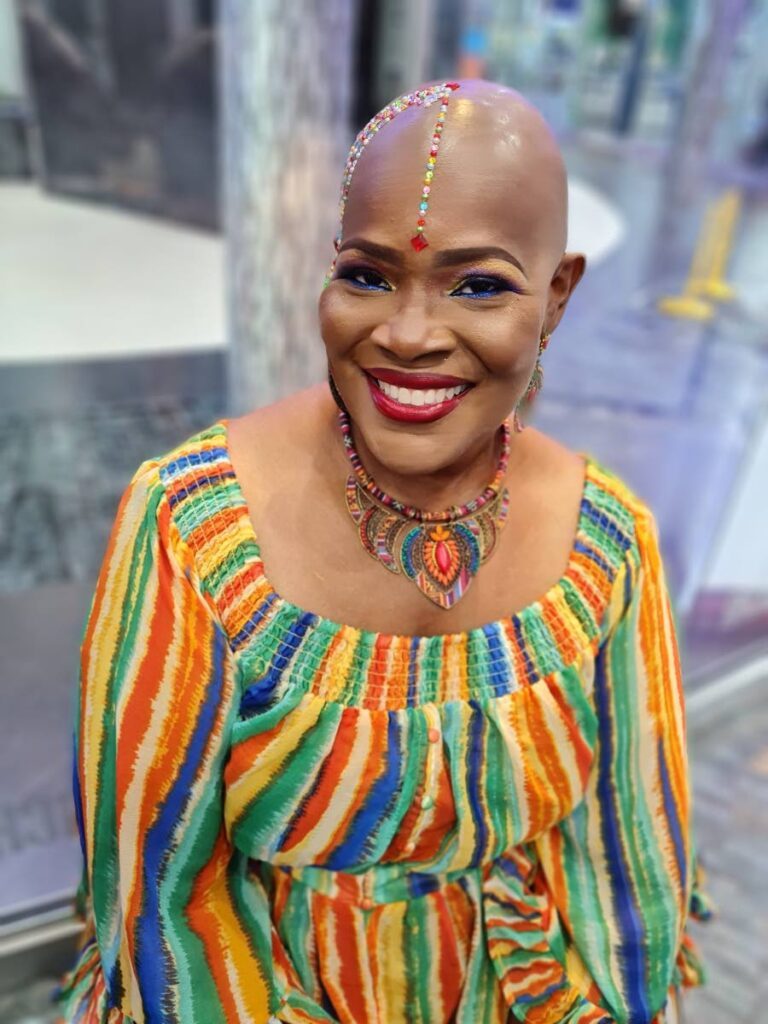 Singer Brenda Butler feels honoured to perform at Jazz at Sunset, at the Lidj Yasu Omowale Emancipation Village, Queen's Park Savannah. Photo courtesy Brenda Butler. - 