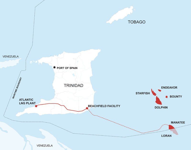 Shell's new project will the project will involve an installation platform with eight development wells at the Manatee gas field. - Photo courtesy Energy Chamber of Trinidad and Tobago