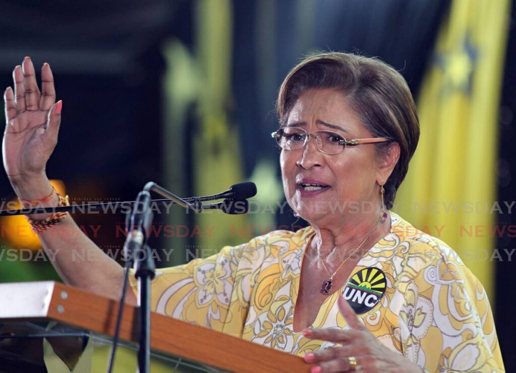 Opposition Leader Kamla Persad-Bissessar - File photo by Lincoln Holder