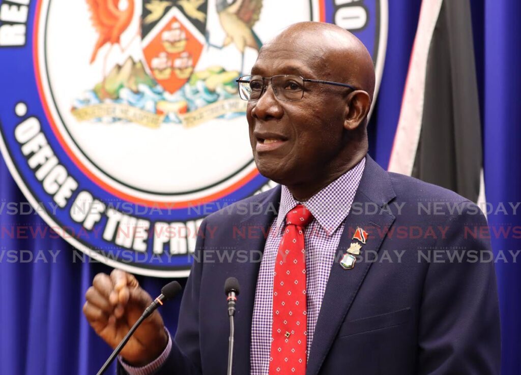 Prime Minister Dr Keith Rowley. - File photo by Ayanna Kinsale