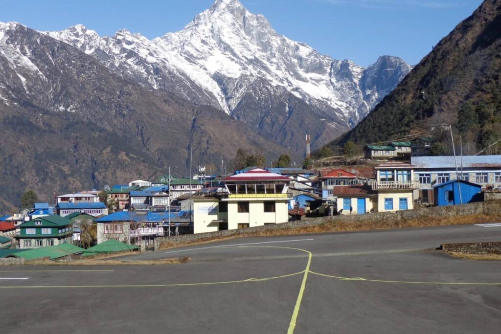 Lukla Airport, Nepal in Summer.Photo courtesy Ramesh Lutchmedial.  - 