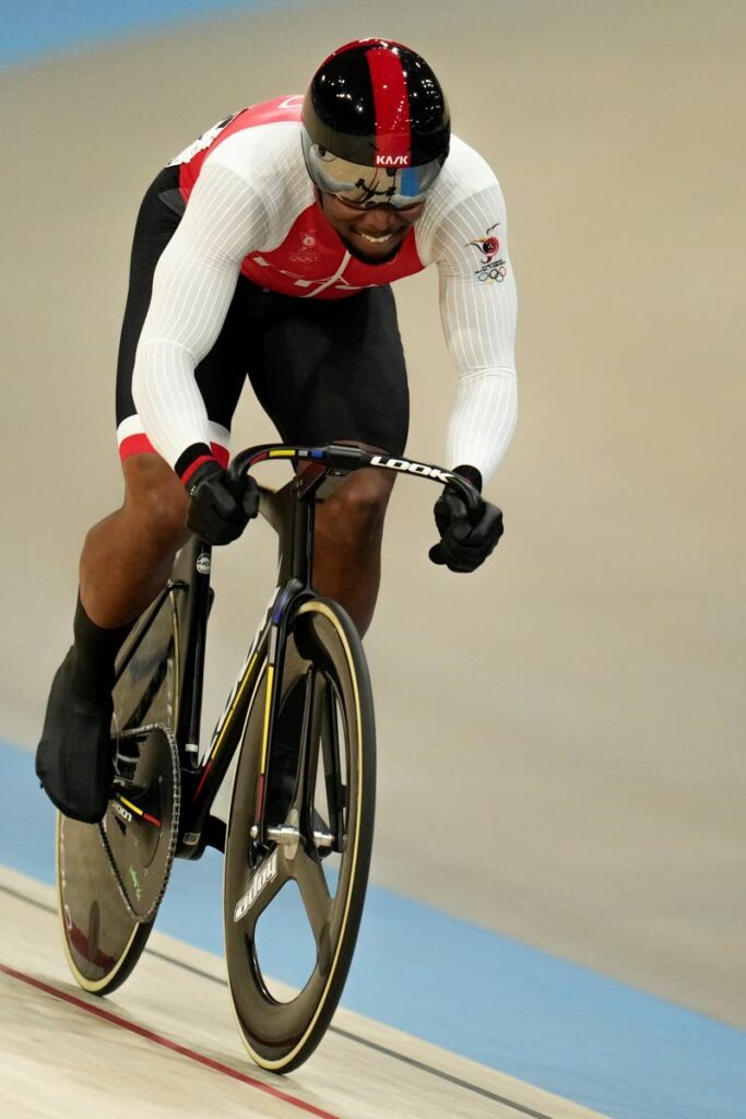 Nicholas Paul of Trinidad And Tobago competes during the men's sprint event, at the Summer Olympics, on August 7, 2024, in Paris, France. - AP PHOTO