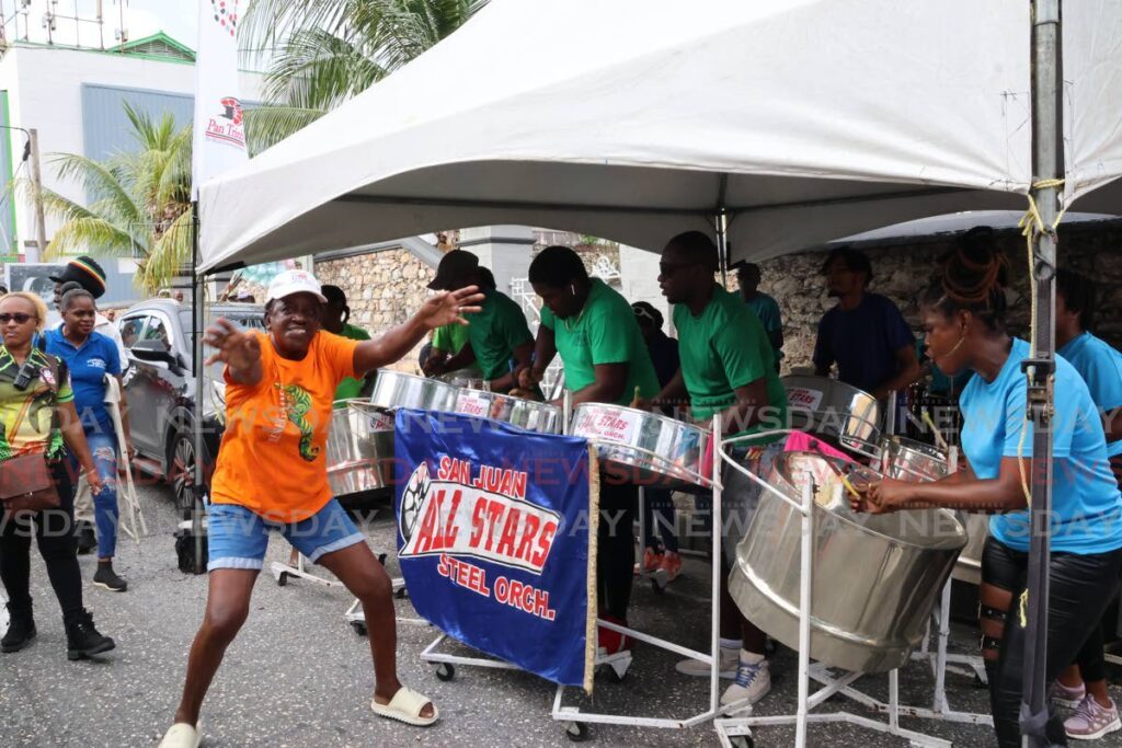 This Renegades lover danced to the sweet sounds from the San Juan All Stars Steel Orchestra.