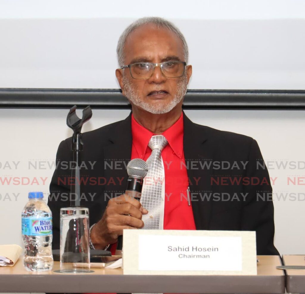 Sahid Hosein, chairman of National Petroleum Marketing Company Ltd (NP) speaks to the media at the Courtyard by Marriott, Invaders Bay, Port of Spain on August 19. 
 - Photo by Faith Ayoung