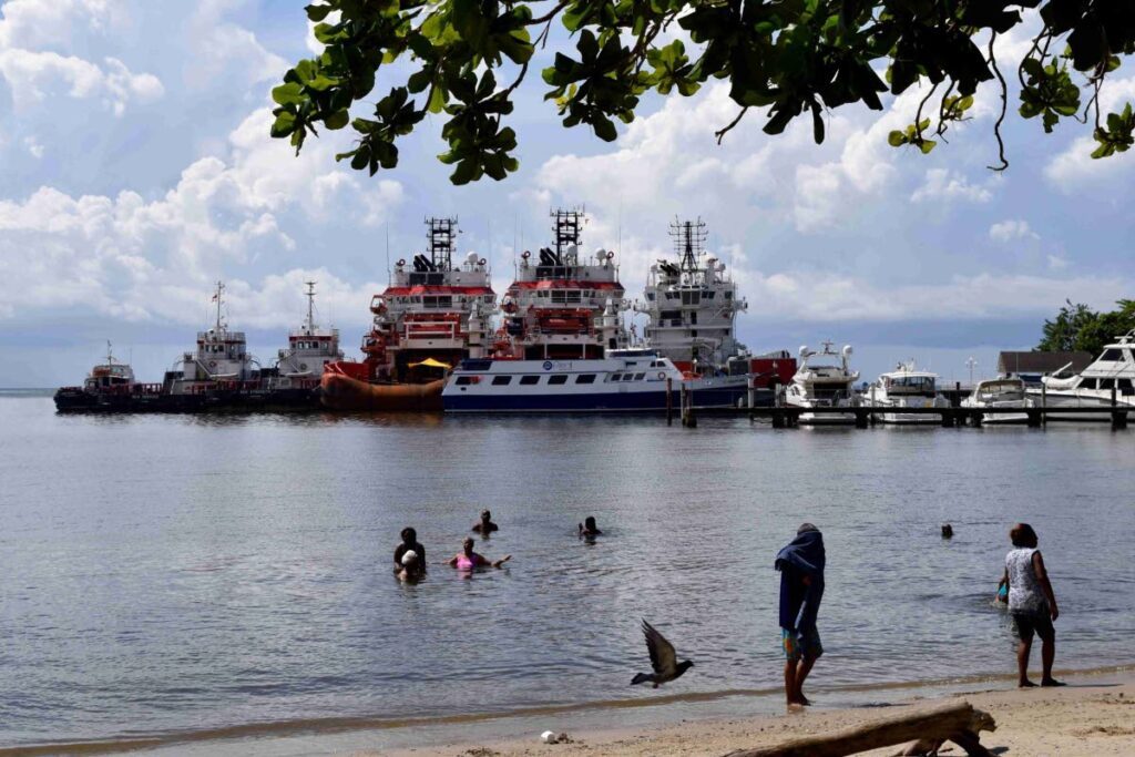 Williams Bay, Chaguaramas. When we look out on the ocean, we see vast endless blue along the ocean surface. Below this surface is a wealth of resources that humans have tapped for centuries. - Anjani Ganase