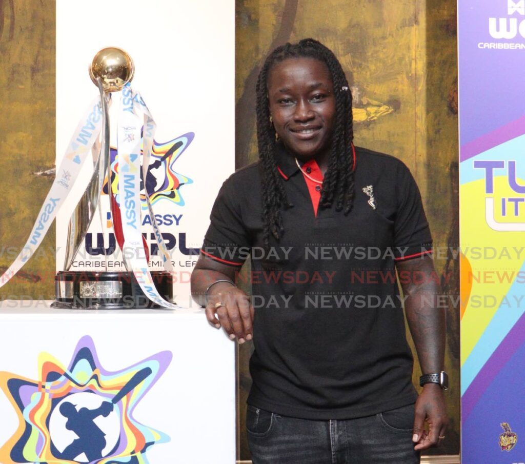 TKR women's captain Deandra Dottin at a welcome reception for teams on August 19 ahead of the start of the Massy Women's CPL. - Photo by Angelo Marcelle