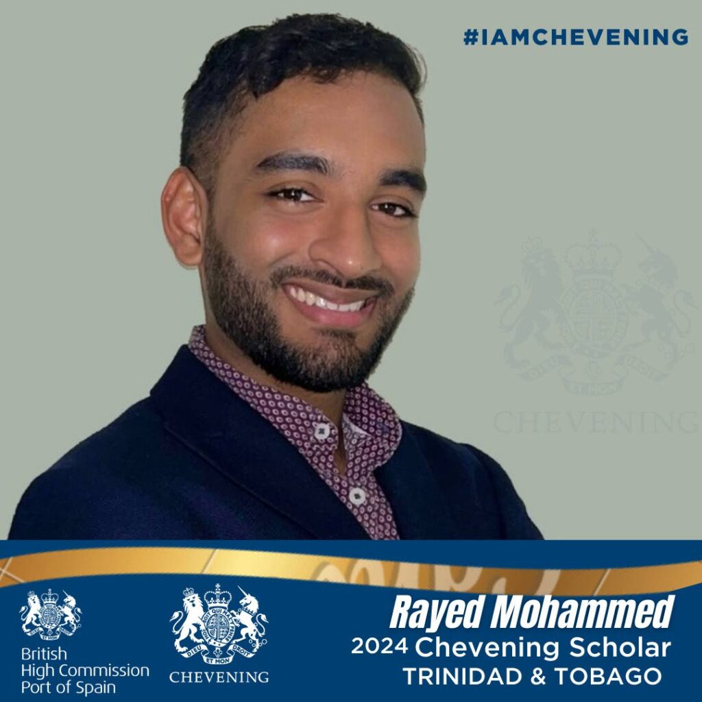 Reyad Mohammed will be pursuing a Masters of Science in Climate Change at the University College London. - 