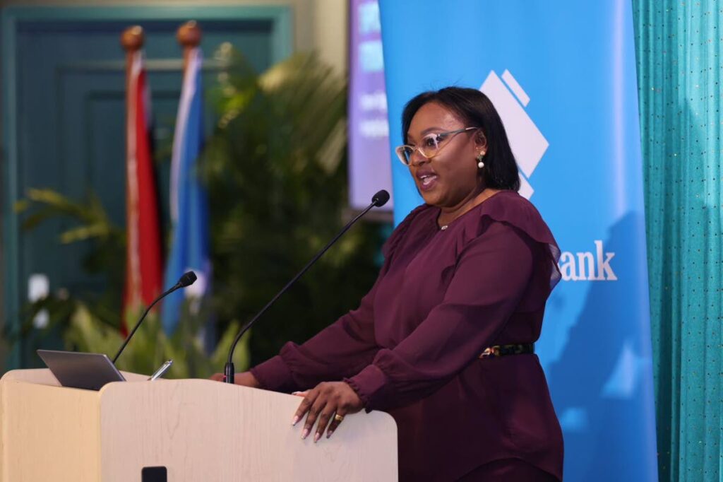 Republic Bank marketing manager SME/business segments Michelle Johnson welcomes participating entrepreneurs to the Republic Bank MSME Empowerment Forum held on August 22. -