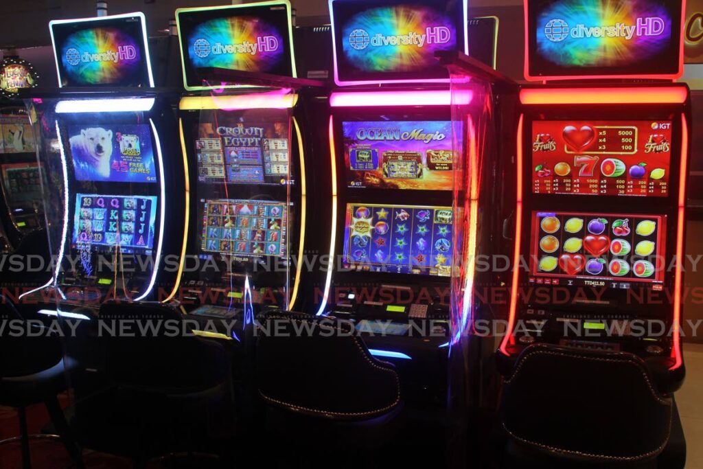 Slot machines at a Casino in Trincity. - File photo by Roger Jacob