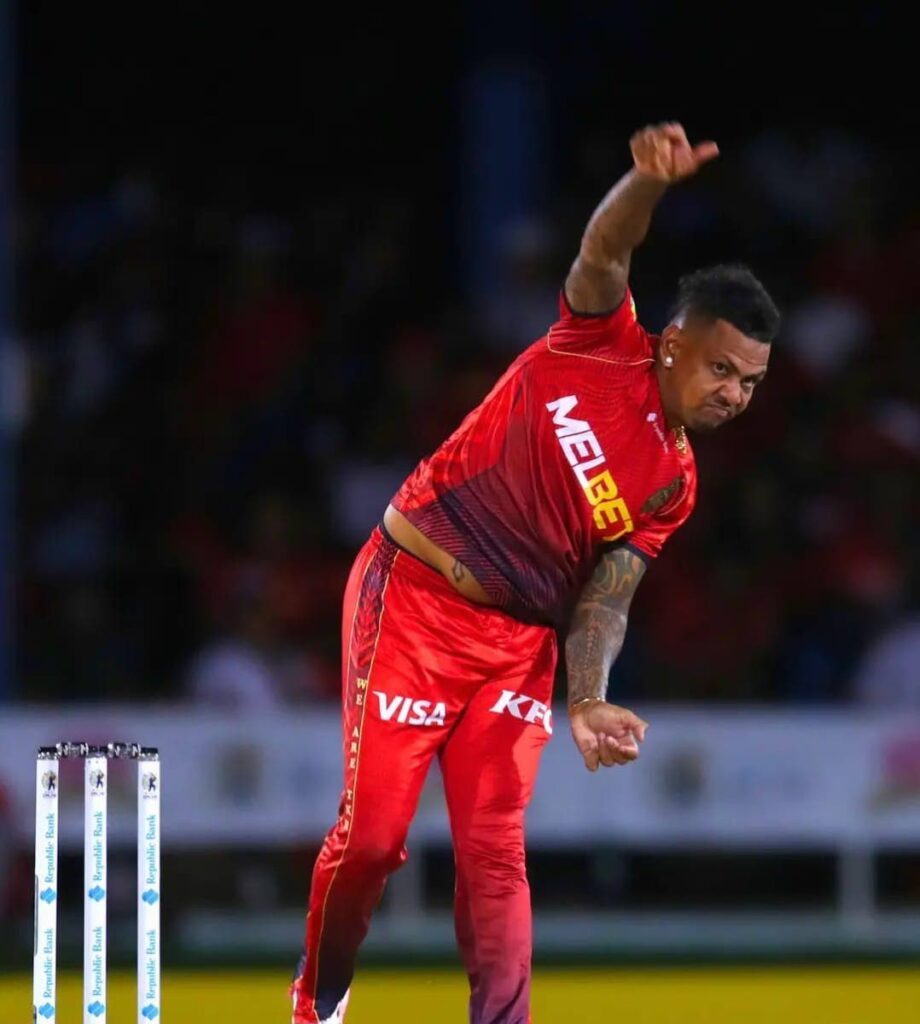 Trinbago Knight Riders spinner Sunil Narine. - Photo courtesy Trinbago Knight Riders