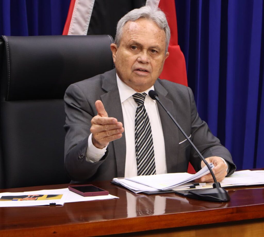 Finance Minister Colm Imbert - Photo by Angelo Marcelle